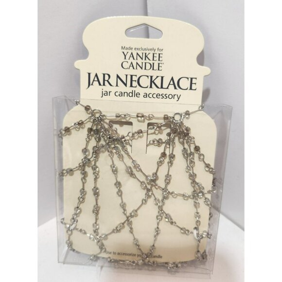 Yankee Candle Jar Jewelry Necklace Sparkle 1323161 Silver Colored for 22 OZ Jar - Picture 1 of 5